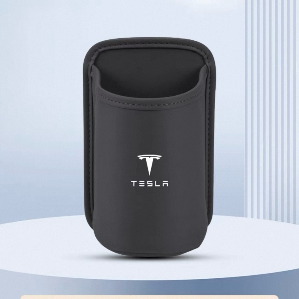 Brand New Tesla Charcoal Key Fob, Drink, accessory Pouch clip on.